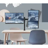 Uchwyt nabiurkowy na monitor Techly LED/LCD 13-27" - 2 x 10 kg, Czarny - 301740 | Sklep ITnes.pl - IT for BUSINESS