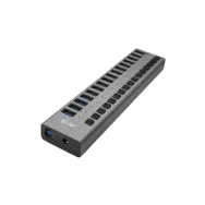 Hub i-tec USB 3.0 Charging HUB + Power Adapter 90 W U3CHARGEHUB16, 16 portów, Szary | Sklep ITnes.pl, IT for BUSINESS