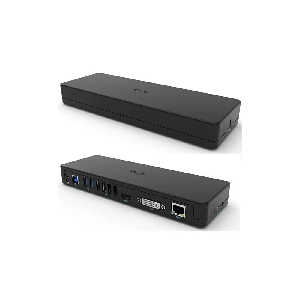 Replikator portów i-tec USB 3.0 USB-C Dual Display Docking Station HDMI DVI + VGA CAHDMIDVIDOCKPRO, Czarny | Sklep ITnes.pl, IT 
