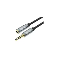 Kabel Unitek miniJack 3,5mm (M) / 3,5mm (F) Y-C932ABK, 1 m, Czarny | Sklep ITnes.pl, IT for BUSINESS