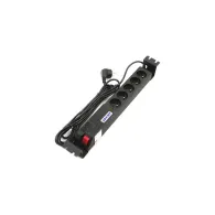 Listwa zasilająca Acar 504 5x 230V PL - 5 gniazd, 3 m, Czarna - W0074 | Sklep ITnes.pl - IT for BUSINESS