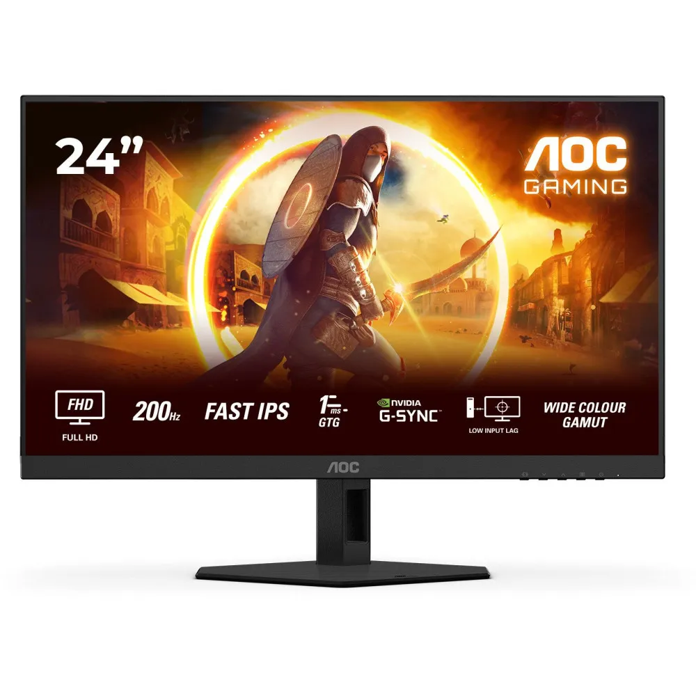 Monitor AOC 24G4HRE, 23,8", 1920x1080 (FHD), 200Hz, IPS, HDR, 1 ms, Czarny | Sklep ITnes.pl, IT for BUSINESS Monitor AOC 24G4HRE, 23,8", 1920x1080 (FHD), 200Hz, IPS, HDR, 1 ms, Czarny | Sklep ITnes.pl, IT for BUSINESS