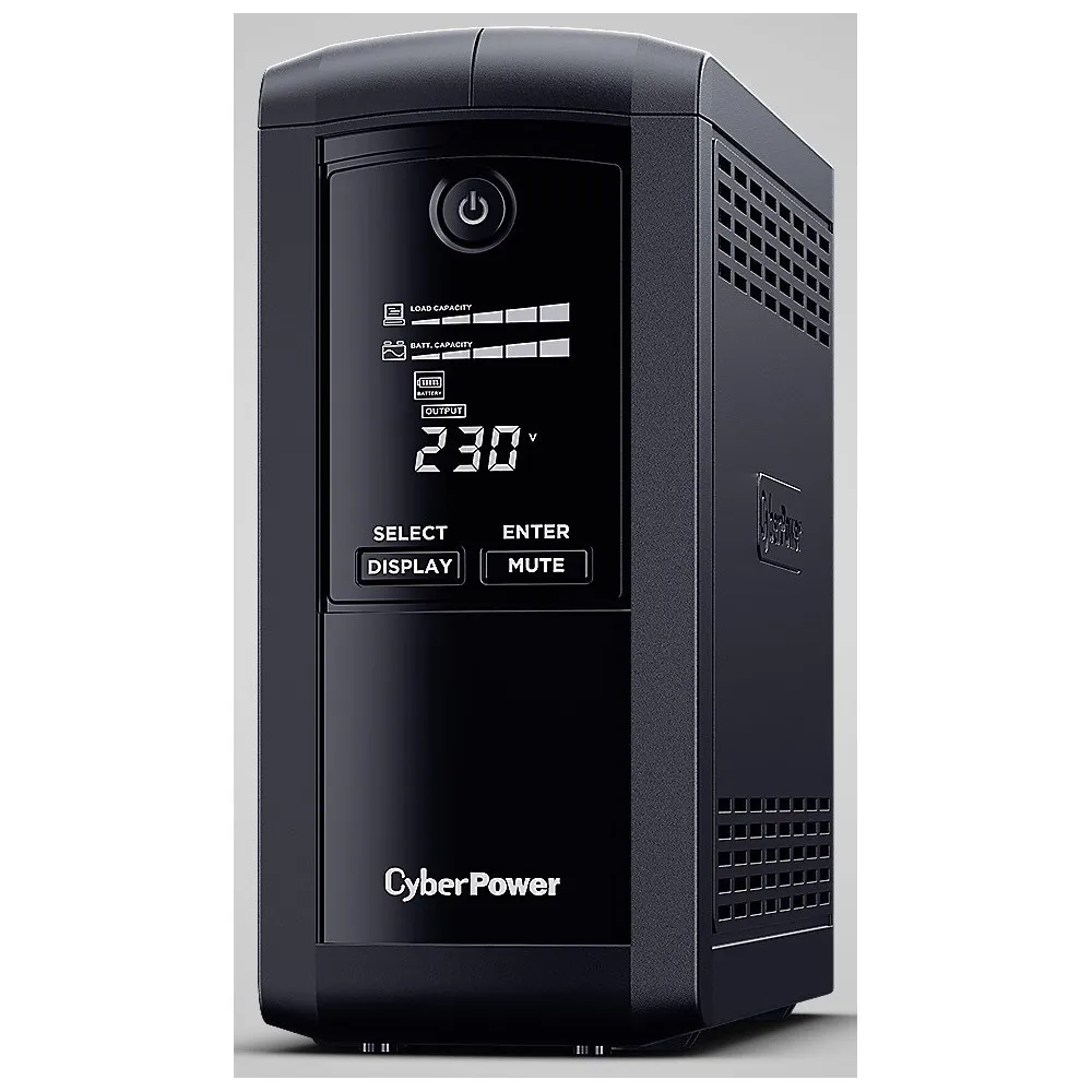 Zasilacz UPS CyberPower VP700EILCD, 700VA|390W, topologia Line-interactive, AVR, USB, 6x IEC C13 | Sklep ITnes.pl, IT for BUSINE