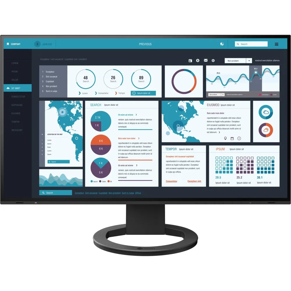 Monitor EIZO FlexScan EV2795-BK - zdjęcie poglądowe 4 Monitor EIZO FlexScan EV2795-BK - zdjęcie poglądowe 4