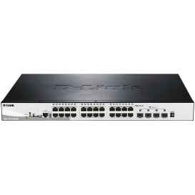 Switch zarządzalny D-Link DGS-1510-28XMP/E - 24x 100|1000Mbps RJ45, 4x 10GbE SFP+, POE+