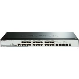 Switch zarządzalny D-Link DGS-1510-28P/E - 24x 100|1000Mbps RJ45, 2x 1GbE SFP, 2x 10GbE SFP+, POE+ 193W