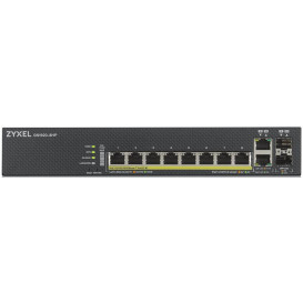 Switch zarządzalny Zyxel GS1920-8HPV2-EU0101F - 8x 100|1000Mbps RJ45, 2x 1GbE Rj45|SFP combo, POE 130W