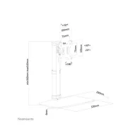 Stojak do monitora Neomounts by Newstar Flat Screen Desk Mount 10-30" FPMA-D890BLACK - Czarny