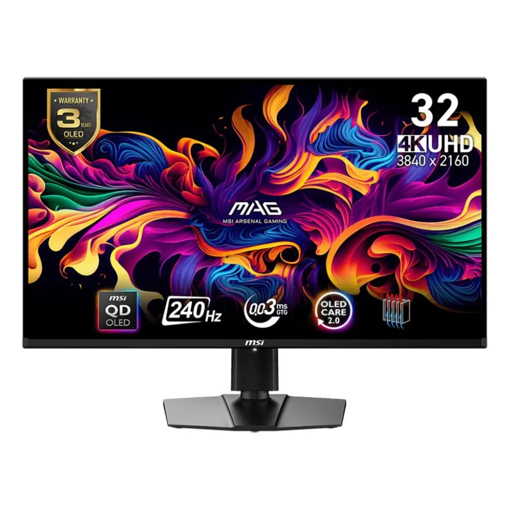 Monitor MSI MAG 321UPX QD-OLED, 31,5", 3840x2160 (4K), QD-OLED, 0,03 ms, Czarny | Sklep ITnes.pl, IT for BUSINESS