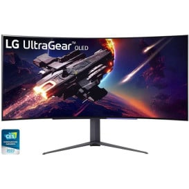 Monitor LG 45GR95QE-B.AEU - 44,5"/3440x1440 (UWQHD)/240Hz/21:9/zakrzywiony/OLED/0,03 ms/Czarny