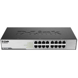 Switch niezarządzalny D-Link DES-1016D - 16x 10|100Mbps, Desktop|Rack, pasywne chłodzenie