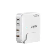 Ładowarka sieciowa Unitek 100W Desktop GaN Charging Station P1229AWH01-EU - 2x USB-C, 2x USB-A, Biała