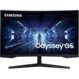 Monitor Samsung Odyssey G5 G55T LC27G55TQBUXEN - 27"/2560x1440 (QHD)/144Hz/zakrzywiony/VA/FreeSync/1 ms/Czarny
