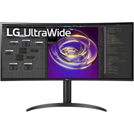 Monitor LG 34WP85CP-B 34WP85CP-B.AEU - 34"/3440x1440 (UWQHD)/60Hz/21:9/zakrzywiony/IPS/FreeSync/HDR/5 ms/Czarny