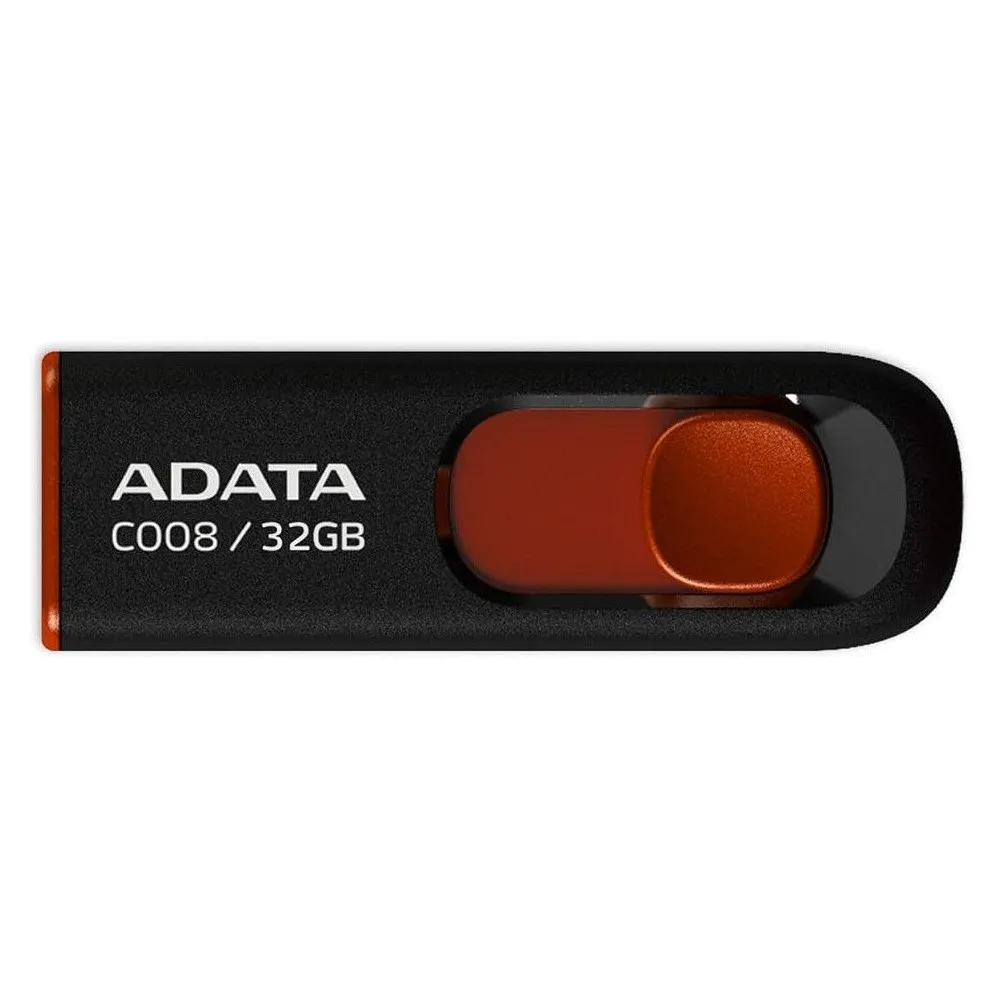 Pendrive ADATA C008 32GB USB 2.0 AC008-32G-RKD - Czarny, Czerwony