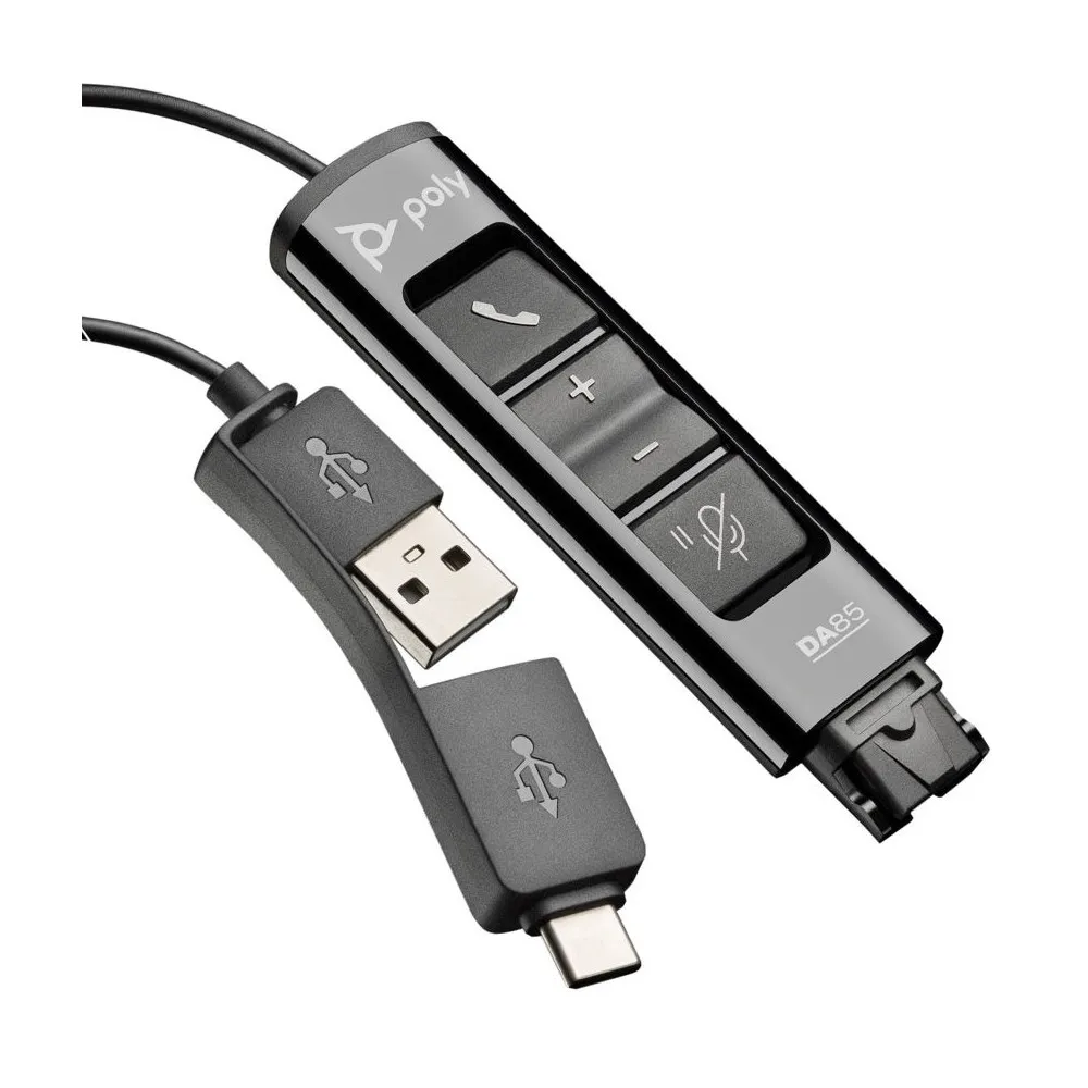 Adapter Poly DA85 QD Headset 218267-01 - Czarny | Sklep ITnes.pl - IT for BUSINESS