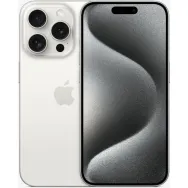 Smartfon Apple iPhone 15 Pro MTUW3PX/A, A17 Pro, 6,1" 2556x1179, 128GB, 8GB, 5G, Biały, Aparat 48+12Mpix, iOS, 1 rok Carry-in | 