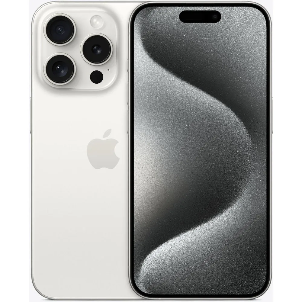 Smartfon Apple iPhone 15 Pro MTUW3PX/A, A17 Pro, 6,1" 2556x1179, 128GB, 8GB, 5G, Biały, Aparat 48+12Mpix, iOS, 1 rok Carry-in | 