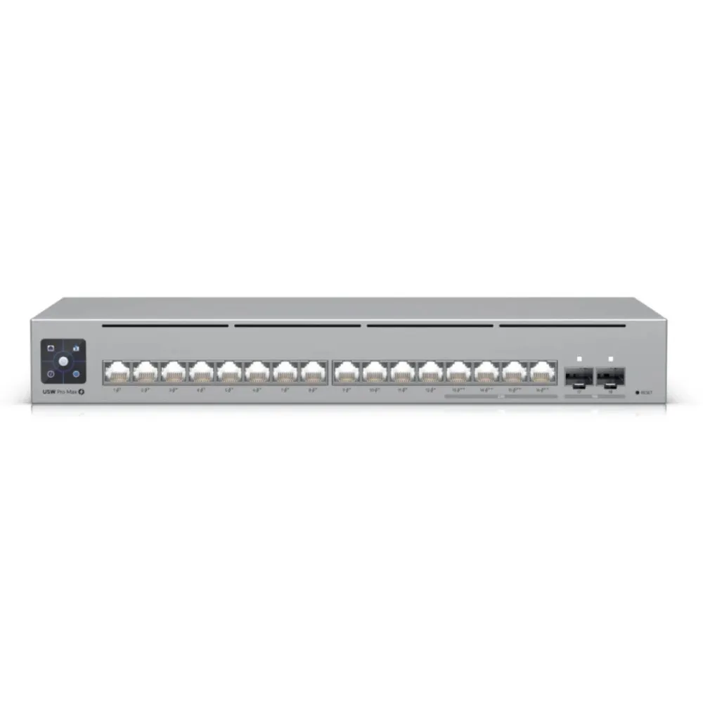 Switch zarządzalny Ubiquiti USW-PRO-MAX-16-POE, 4x 2,5GbE RJ45, 12x 1GbE RJ45, 2x 10GbE SFP+, PoE 180W | Sklep ITnes.pl, IT for 