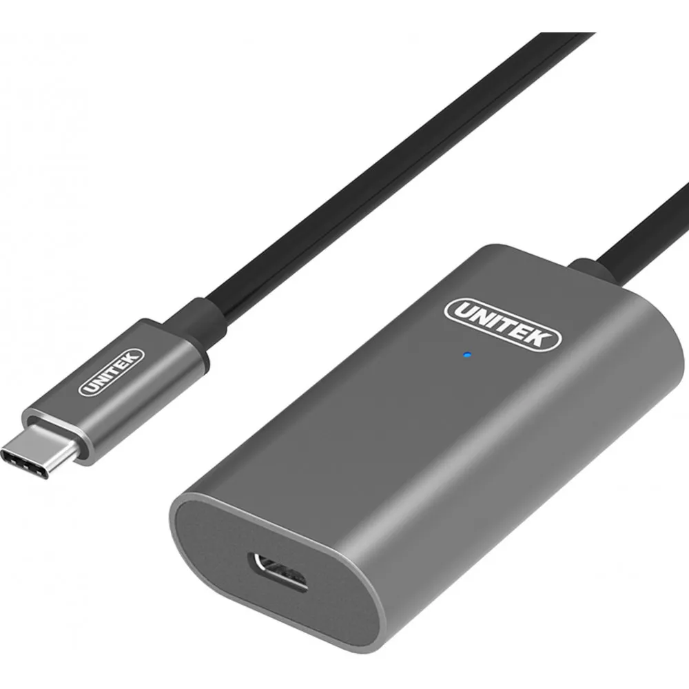 Kabel wzmacniacz sygnału Unitek USB-C 3.1 M/F U305A, 5 m, Szary | Sklep ITnes.pl, IT for BUSINESS