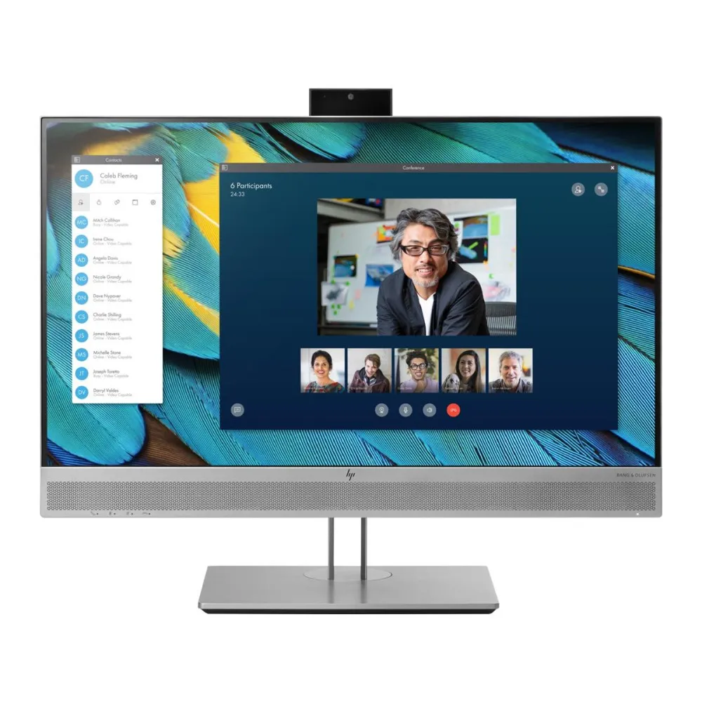 Monitor HP EliteDisplay E243m 1FH48AA, 23,8", 1920x1080 (FHD), 60Hz, IPS, 5 ms, pivot, kamera, Czarno-srebrny | Sklep ITnes.pl, 