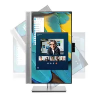 Monitor HP EliteDisplay E243m 1FH48AA, 23,8", 1920x1080 (FHD), 60Hz, IPS, 5 ms, pivot, kamera, Czarno-srebrny | Sklep ITnes.pl, 