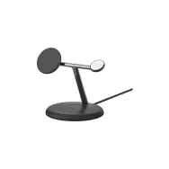 Ładowarka indukcyjna Belkin BoostCharge Pro Qi2 3-in-1 MagSafe Tilting Charging Stand 15W WIZ023VFBK - Czarna