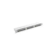 Patchpanel 19" Lanberg PPS6-1024-S - 24 ekranowane porty, 1U, KAT. 6, szary