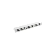 Patchpanel 19" Lanberg PPS6-1024-S - 24 ekranowane porty, 1U, KAT. 6, szary
