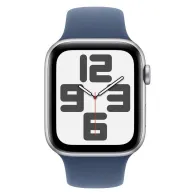 Smartwatch Apple Watch SE 2 gen MXGF3ET/A - 40mm, GPS + Cellular, srebrne aluminium północ z paskiem sportowy denim, S|M