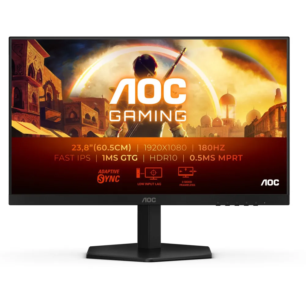 Monitor AOC 24G42E, 23,8", 1920x1080 (FHD), 180Hz, IPS, HDR, 1 ms, Czarny | Sklep ITnes.pl, IT for BUSINESS Monitor AOC 24G42E, 23,8", 1920x1080 (FHD), 180Hz, IPS, HDR, 1 ms, Czarny | Sklep ITnes.pl, IT for BUSINESS