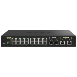 Switch zarządzalny QNAP QSW-M2116P-2T2S - 16x 1|2,5Gbps RJ45, 2x 10Gbps RJ45, 2x 10Gbps SFP+, POE+|POE++ 280W