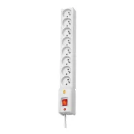 Listwa antyprzepięciowa Lestar LX 810 1L - 5 m, 8 gniazd, Szara - 1966004109 | Sklep ITnes.pl - IT for BUSINESS