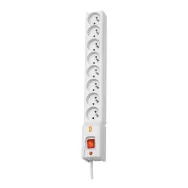 Listwa antyprzepięciowa Lestar LX 810 1L - 5 m, 8 gniazd, Szara - 1966004109 | Sklep ITnes.pl - IT for BUSINESS