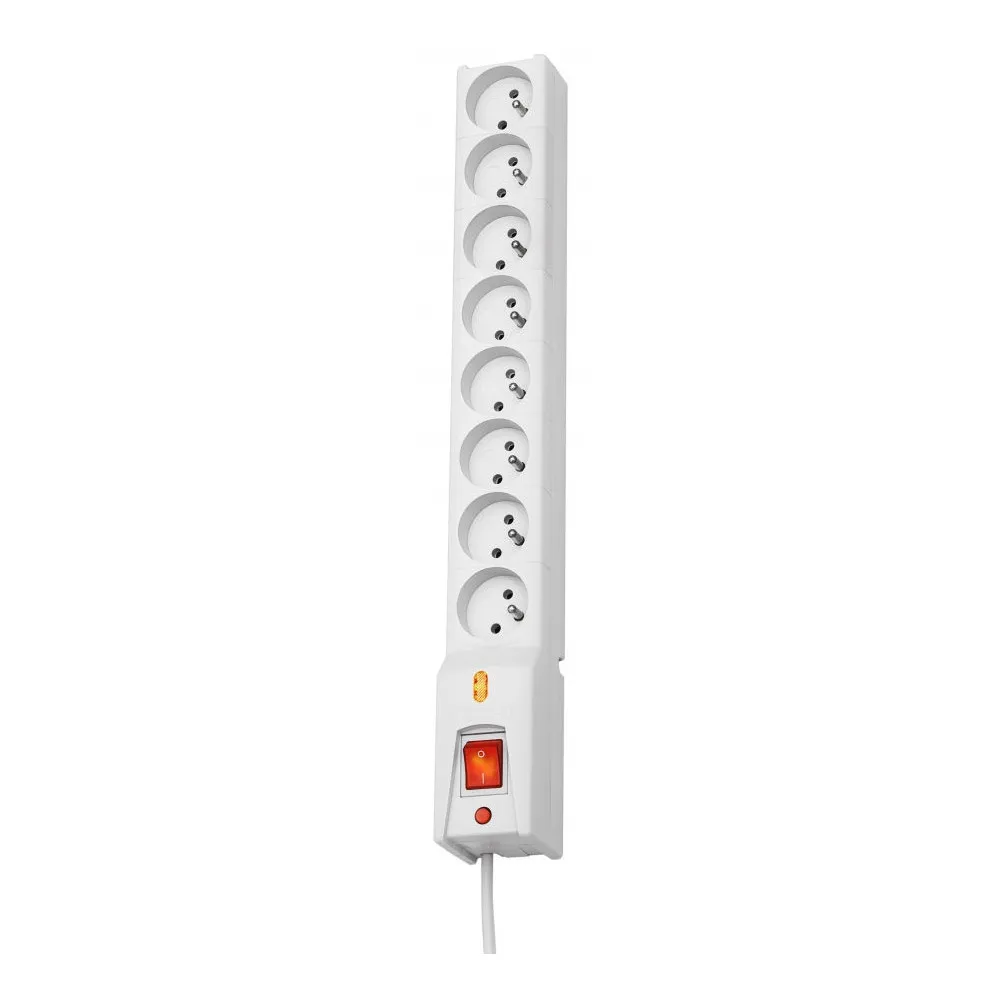 Listwa antyprzepięciowa Lestar LX 810 1L - 5 m, 8 gniazd, Szara - 1966004109 | Sklep ITnes.pl - IT for BUSINESS