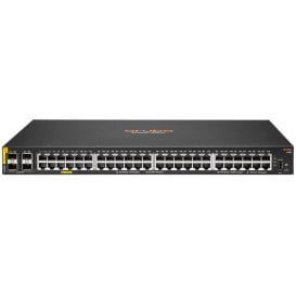 Switch zarządzalny HPE Aruba 6100 JL675A - 48x 100|1000Mbps RJ45, 4x 1|10Gbps SFP+, POE+ 370W