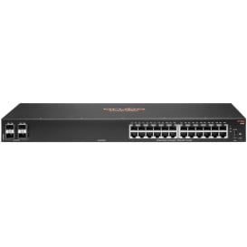 Switch zarządzalny HPE Aruba 6100 JL678A - 24x 100|1000Mbps RJ45, 4x 1|10Gbps SFP+