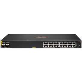 Switch zarządzalny HPE Aruba 6100 JL677A - 24x 100|1000Mbps RJ45, 4x 1|10Gbps SFP+, POE+ 370W