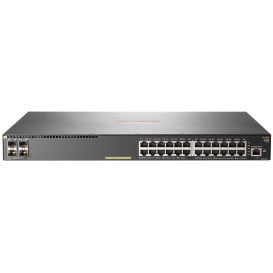 Switch zarządzalny HPE Aruba 2930F JL261A - 24x 100|1000Mbps RJ45, 4x 1000Mbps SFP, POE+ 370W