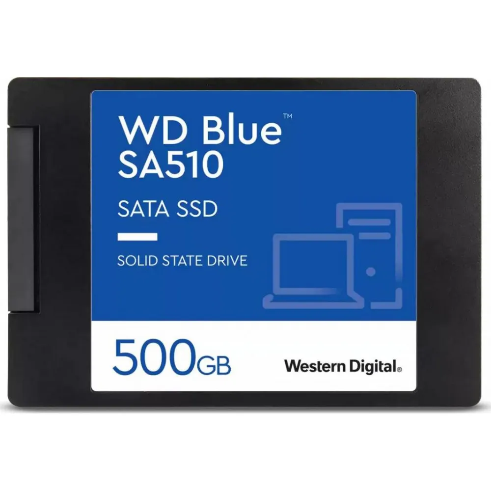 Dysk SSD 500GB SATA 2,5" WD Blue SA510 WDS500G3B0A, 2,5", SATA III, 560-510MBps | Sklep ITnes.pl, IT for BUSINESS