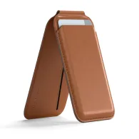 Portfel i podstawka Satechi Vegan-Leather Wallet Stand do iPhone z MagSafe ST-VLWN, Wegańska skóra, Brązowy | Sklep ITnes.pl, IT