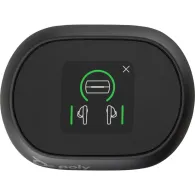 Słuchawki douszne bezprzewodowe Poly Voyager Free 60+ UC Carbon Black Earbuds BT700 7Y8H0AA - USB-C, Adapter USB-A