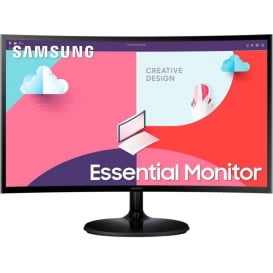 Monitor Samsung Essential LS24C362EAUXEN - 24"/1920x1080 (Full HD)/75Hz/zakrzywiony/VA/FreeSync/4 ms/Czarny