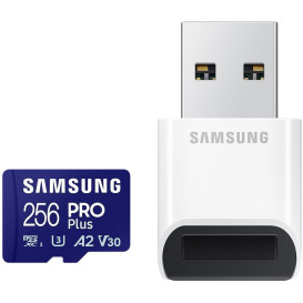 Karta pamięci Samsung PRO Plus microSD 256GB MB-MD256SB, WW z czytnikiem - zdjęcie poglądowe 1