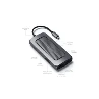 Replikator portów USB-C Multiport MX Adapter ST-UCMXAM - 2x USB-C, 2x USB-A, 2x HDMI, microSD i SD, Ethernet, Szary