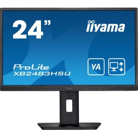 Monitor iiyama ProLite XB2483HSU-B5 - 23,8"/1920x1080 (Full HD)/75Hz/VA/4 ms/pivot/Czarny