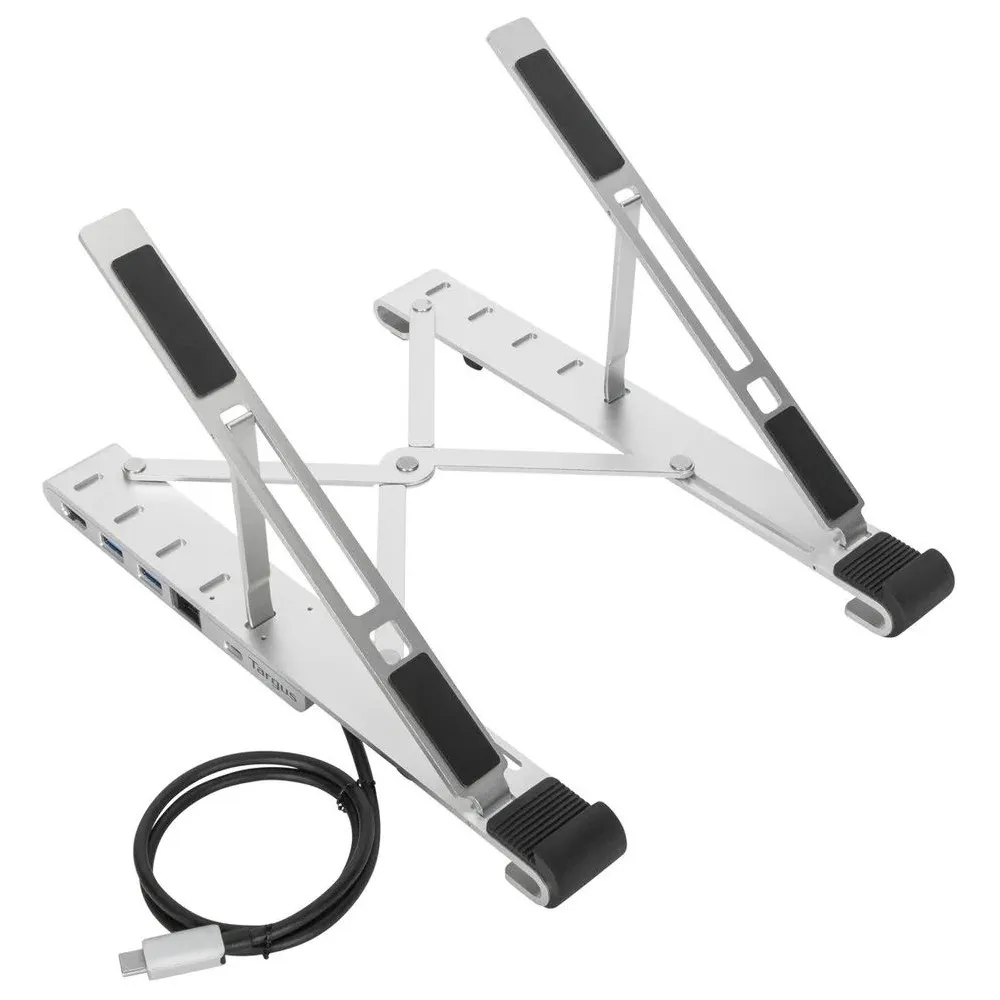Podstawka pod laptopa Targus Portable Laptop Stand with Integrated Dock AWU100005GL - Srebrna Podstawka pod laptopa Targus Portable Laptop Stand with Integrated Dock AWU100005GL - Srebrna
