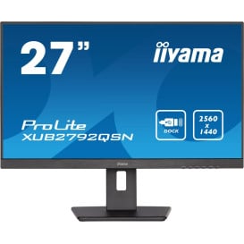 Monitor iiyama ProLite XUB2792QSN-B5 - 27"/2560x1440 (QHD)/75Hz/IPS/4 ms/pivot/USB-C/Czarny