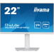 Monitor iiyama ProLite XUB2294HSU-W2 - 21,5"/1920x1080 (Full HD)/75Hz/VA/FreeSync/1 ms/pivot/Biały