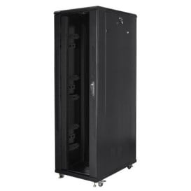 Szafa rack 19" 42U Lanberg FF01-8242-12B - 800 x 2047 x 1200 mm, drzwi szklane